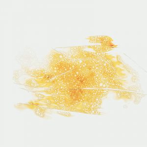 Goldener Glitzer auf hellem Hintergrund