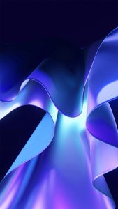 Abstrakte blaue Formen in sanften Wellen